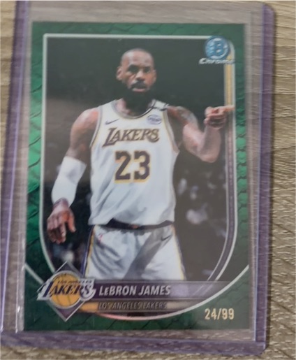 2025 Bowman Chrome #121 LeBron James — front