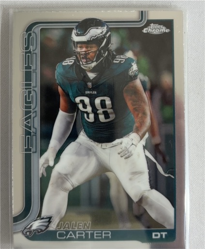 2025 Topps Chrome #250 Jalen Carter — front