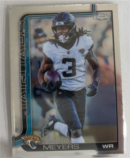 2025 Topps Chrome #176 Jakobi Meyers Jacksonville Jaguars — front