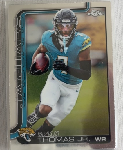 2025 Topps Chrome #135 Brian Thomas Jr. — front