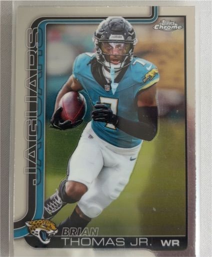 2025 Topps Chrome #135 Brian Thomas Jr. — front