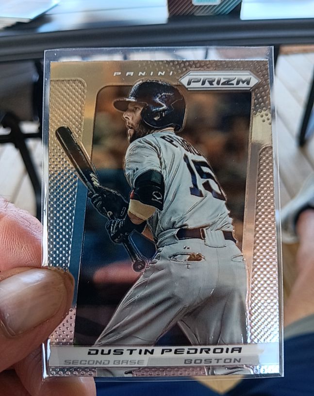 2013 Panini Prizm #81 Dustin Pedroia — front