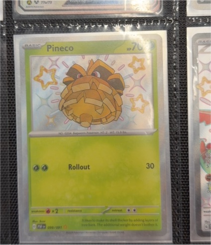 2024 Pokémon Scarlet & Violet Paldean Fates #099 Pineco — front