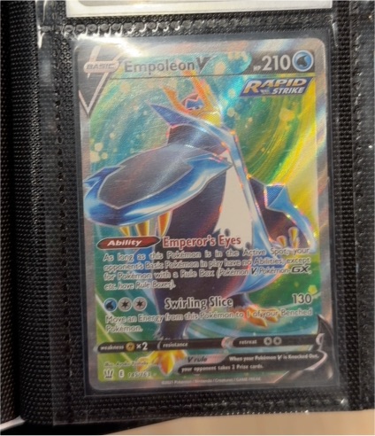 2021 Pokémon TCG Battle Styles #145 Empoleon V — front