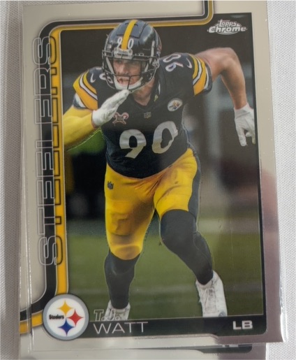 2025 Topps Chrome #258 T.J. Watt — front