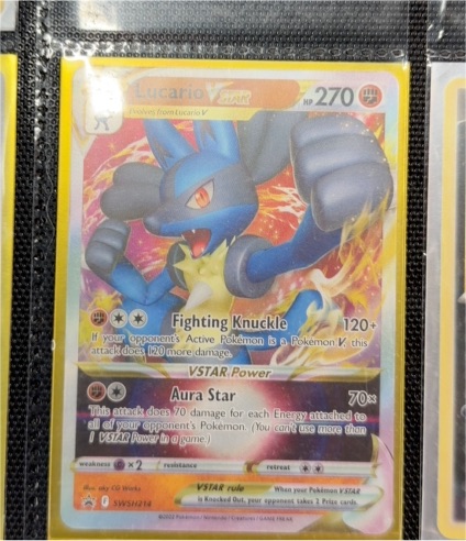 2022 Pokémon SWSH214 Lucario VSTAR — front