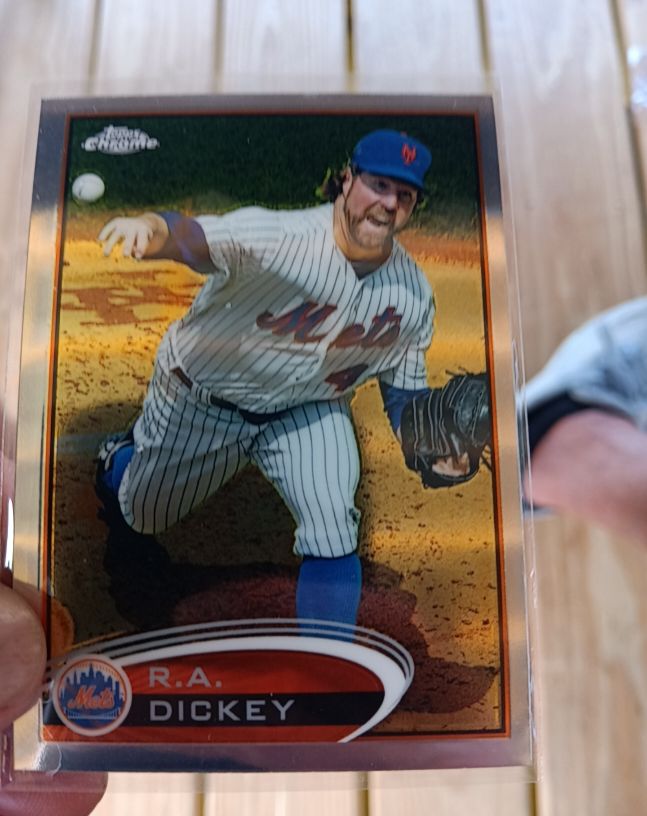 2012 Topps Chrome #215 R.A. Dickey — front
