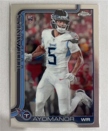 2025 Topps Chrome #336 Elic Ayomanor — front