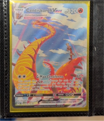 2022 Pokemon SWSH Lost Origin #TG15/TG30 Centiskorch VMAX — front