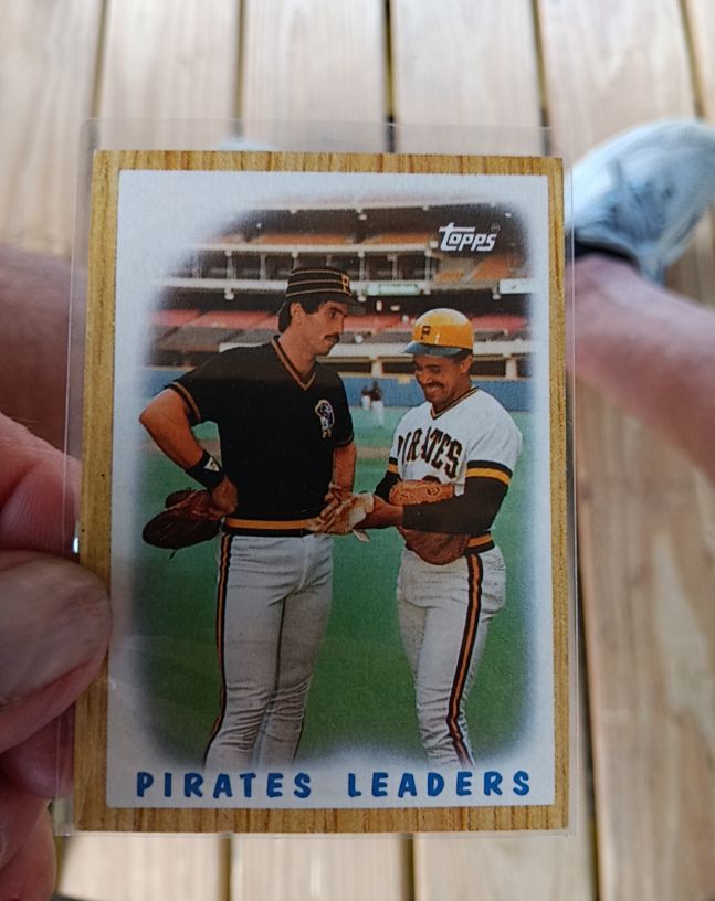 1987 Topps #131 Pirates Leaders Sid Bream Tony Pena — front