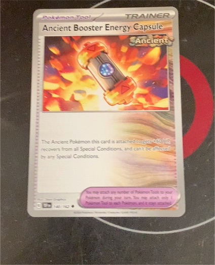 2023 Pokémon Scarlet & Violet - Temporal Forces #140 Ancient Booster Energy Capsule — front