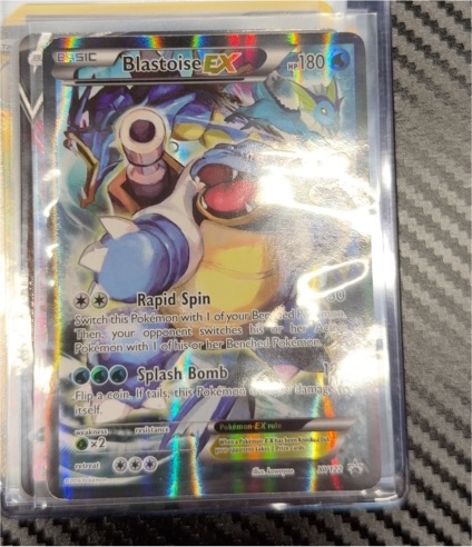2016 Pokémon TCG Blastoise EX XY122 Full Art Black Star Promo — front