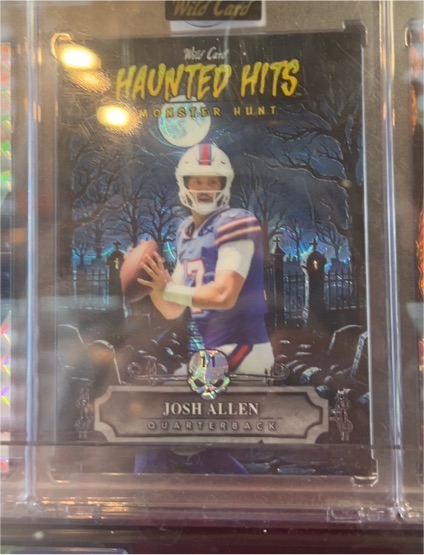 2025 Wild Card Haunted Hits Monster Hunt #HHC-JA Josh Allen — front