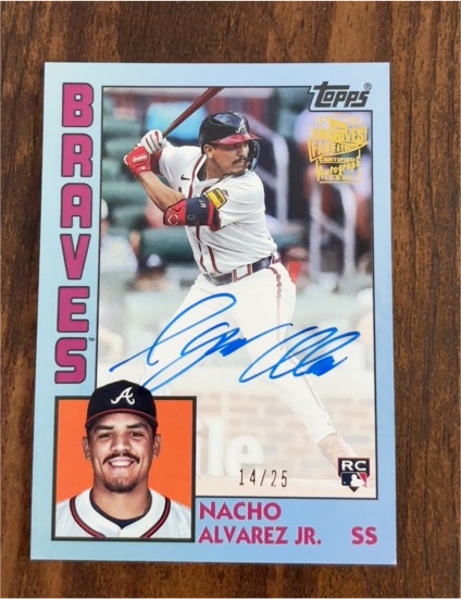 2025 Topps Archives 1984 Fan Favorites #84FFA-NA Nacho Alvarez Jr. — front