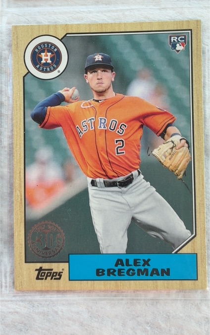 2017 Topps #87-105 Alex Bregman 1987 Topps Baseball 30th Anniversary Rookie Card — front