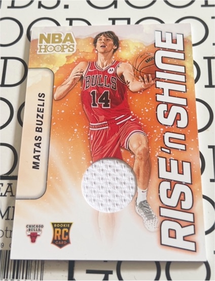 2024-25 Panini NBA Hoops Rise'n Shine #RSM-MBB Matas Buzelis — front