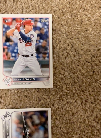 2022 Topps Series 1 #158 Riley Adams — front