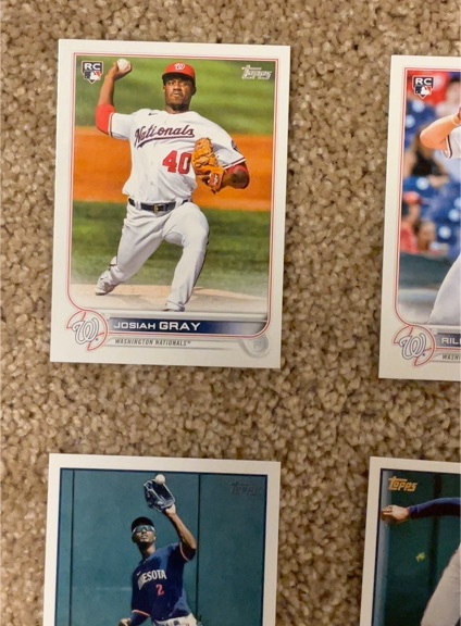 2022 Topps #43 Josiah Gray — front