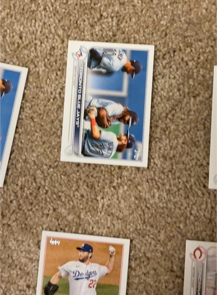 2020 Topps #Tony Gonsolin, Gavin Lux, Dustin May Toronto Blue Jays — front