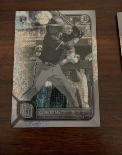 2022 Bowman Chrome #12 C.J. Abrams — front