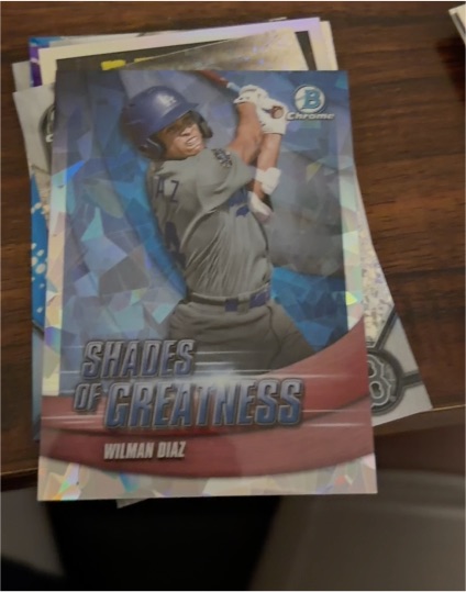 2022 Bowman Chrome Shades of Greatness #SG-25 Wilman Diaz — front