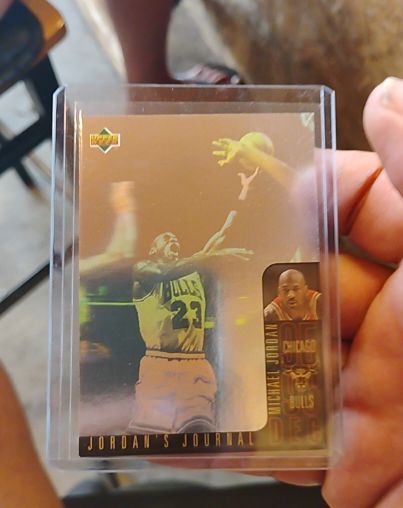 1995-96 Upper Deck #J2 Michael Jordan Jordan's Journal Hologram Insert — front