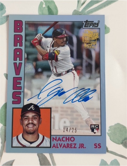 2025 Topps Archives #84FFA-NA Nacho Alvarez Jr. — front