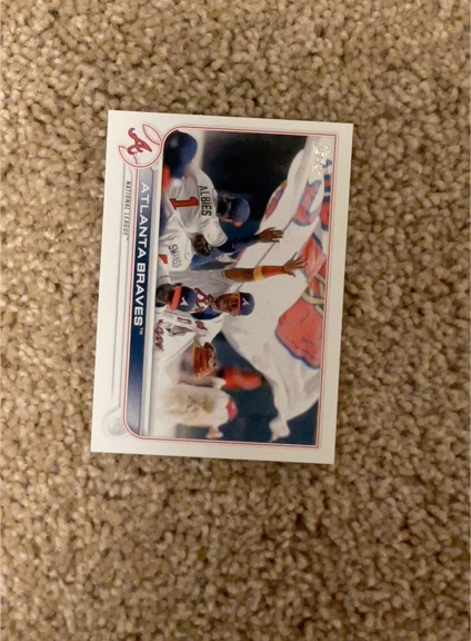 2022 Topps Series 1 #164 Atlanta Braves Team Card — front