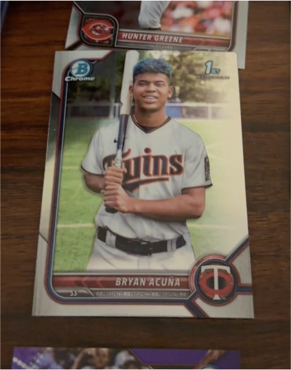 2022 Bowman Chrome #BCP-151 Bryan Acuña — front