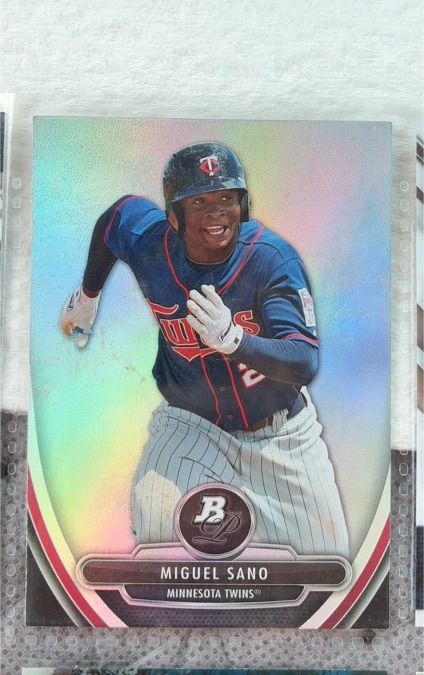 2013 Bowman Platinum #BPP7 Miguel Sano — front