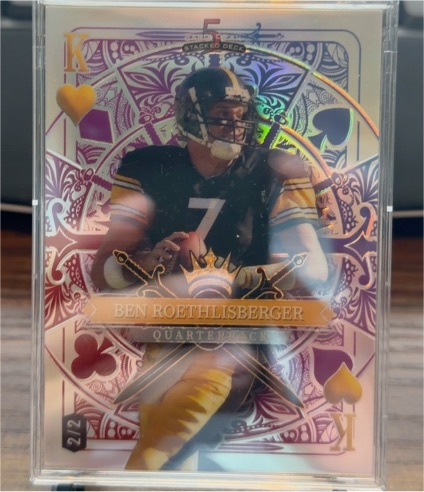 2024 Wild Card 5 Card Draw Stacked Deck #2 Ben Roethlisberger — front
