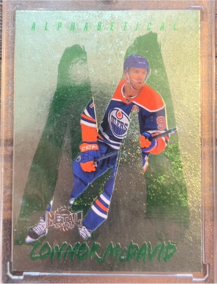 2024-25 SkyBox Metal Universe #A-13 Connor McDavid Alphabetical — front