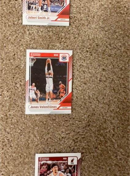 2023 Donruss #WAS23 Jonas Valančiūnas — front