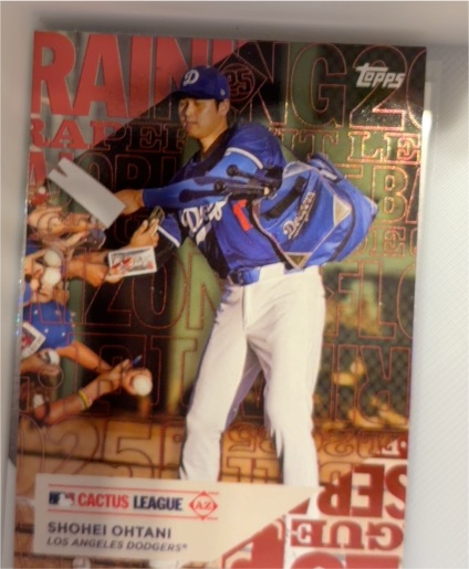 2025 Topps Series 1 Training Grounds #TG-10 Shohei Ohtani — front