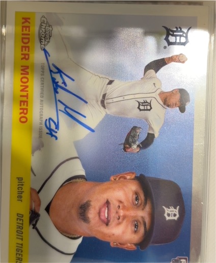 2025 Topps Stadium Club Keider Montero Autograph Rookie Card — front