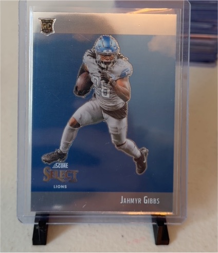 2023 Panini Select Score Select Throwback #STW-JGI Jahmyr Gibbs — front