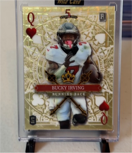2024 Wild Card 5 Card Draw #Q Bucky Irving — front