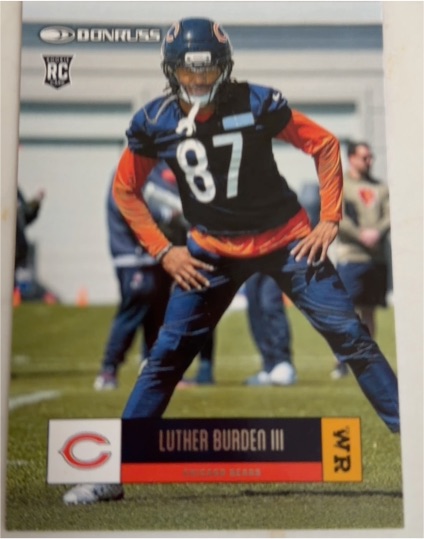 2025 Panini Donruss #R05-LBD Luther Burden III Retro 2005 Chicago Bears — front
