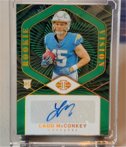 2024 Panini Illusions Rookie Vision Signatures #RVS-LMY Ladd McConkey — front