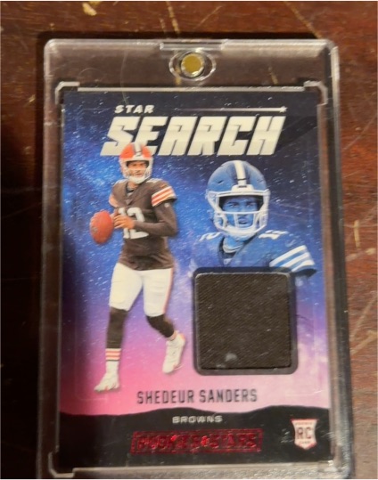 2025 Panini Rookies & Stars #SS-SSS Shedeur Sanders Star Search — front