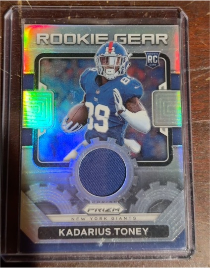 2021 Panini Prizm #RG-12 Kadarius Toney Rookie Gear — front
