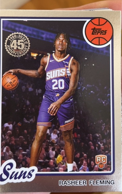 2025-26 Topps Basketball 80-81 45th Anniversary #80BK-74 Rasheer Fleming — front