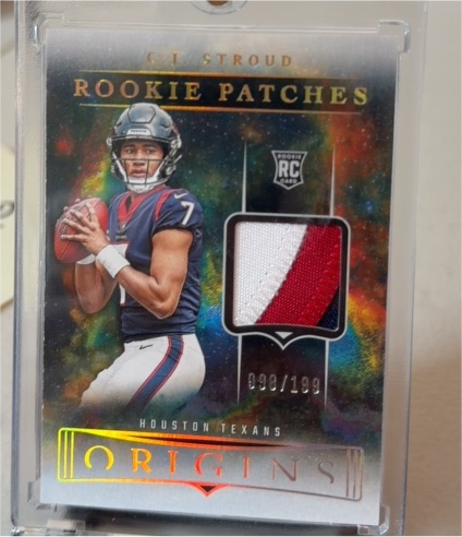 2023 Panini Origins Rookie Patches #RP-CJ CJ Stroud — front