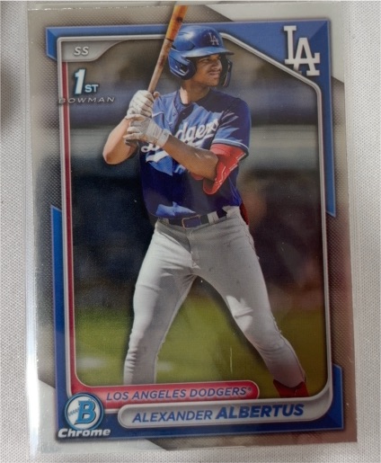2024 Bowman Chrome #BCP-156 Alexander Albertus — front