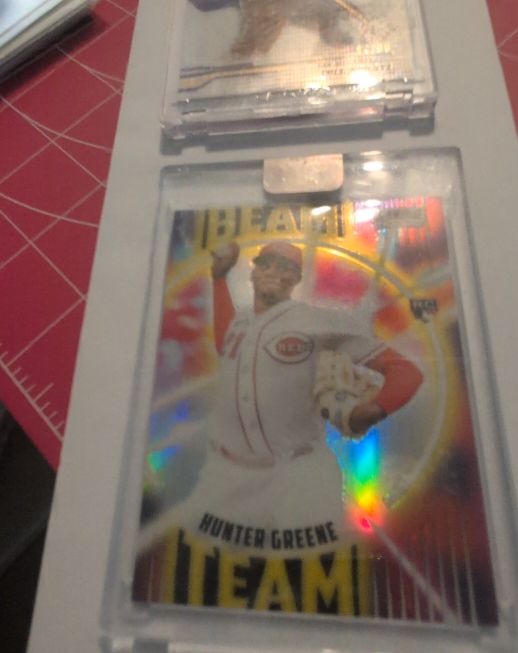 2022 Topps Stadium Club Chrome Beam Team #BT-11 Hunter Greene — front