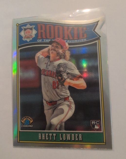 2025 Bowman Chrome #ROY-11 Rhett Lowder Rookie Of The Year Favorites Die-Cut — front