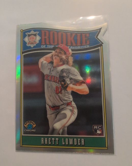 2025 Bowman Chrome #ROY-11 Rhett Lowder Rookie of the Year Favorites — front