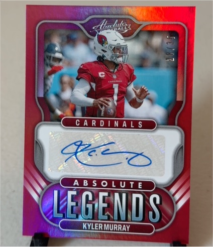 2022 Panini Absolute Legends Auto Kyler Murray — front