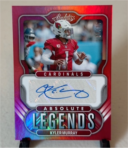 2022 Panini Absolute Absolute Legends Signatures Kyler Murray — front