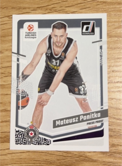 2021 Donruss EuroLeague #31 Mateusz Ponitka — front